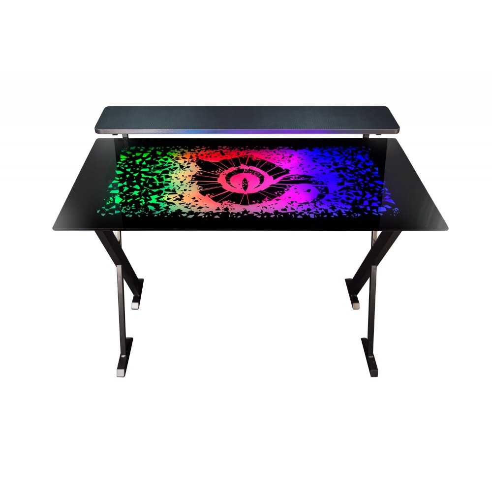 Mesa Gaming PRO200 Vidrio Blindado 25mm Luz RGB en Superficie MUVIP >  Informatica > Gaming > Mesas Gaming